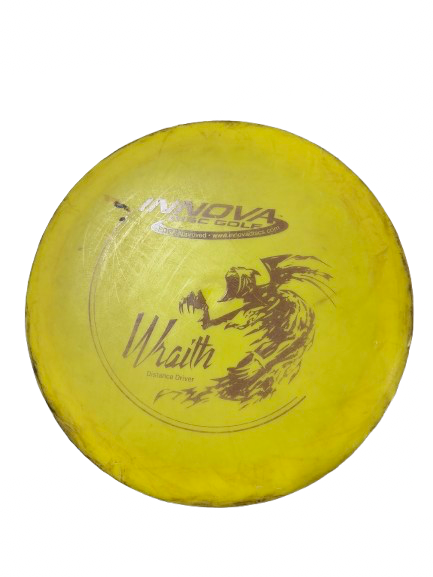 Vist Large View of Product Image Which is Used Innova WRAITH Disc Golf Driver Yellow