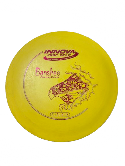 Vist Large View of Product Image Which is Used Innova BANSHEE Disc Golf Driver Yellow
