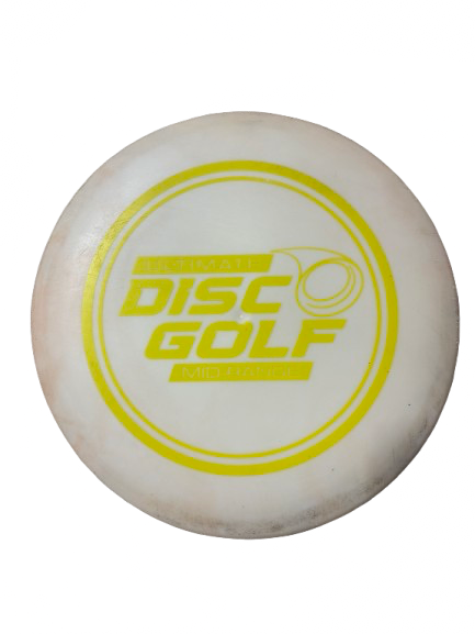 Vist Large View of Product Image Which is Used ULTIMATE DISC GOLF MID-RANGE Disc Golf Mid Range White