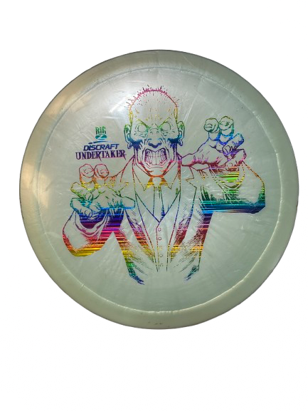 Vist Large View of Product Image Which is Used Discraft BIG Z UNDERTAKER Disc Golf Mid Range Lime Green