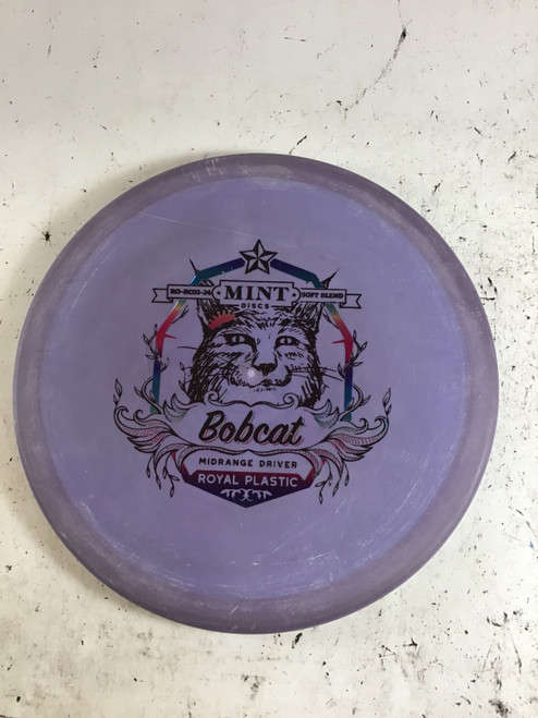 Vist Large View of Product Image Which is Used MINT ROYAL SOFT BOBCAT Disc Golf Mid Range Purple 176g