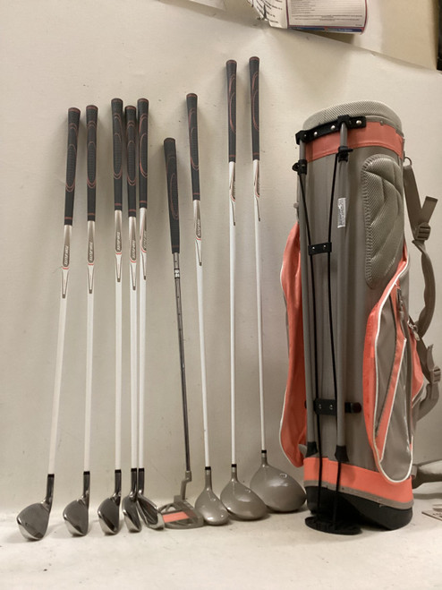 Vist Large View of Product Image Which is Used Top Flite STAINLESS LADIES Womens Package Set RH Pink 9 Piece