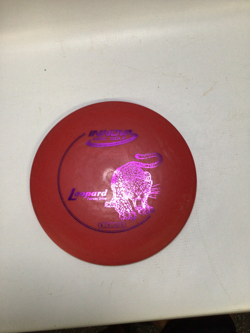Vist Large View of Product Image Which is Used Innova LEOPARD Disc Golf Driver Red