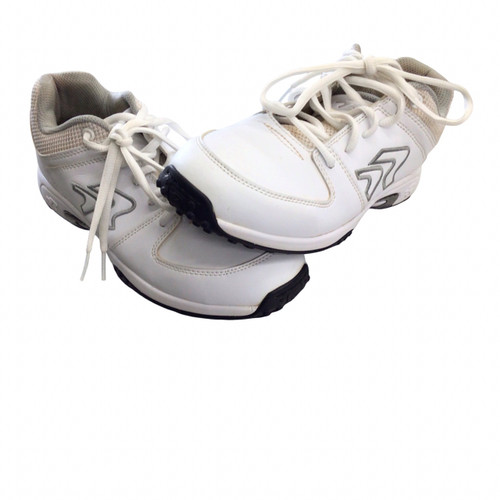 Vist Large View of Product Image Which is Used Ringor TURF SHOES BB/SB Cleats White Senior 9