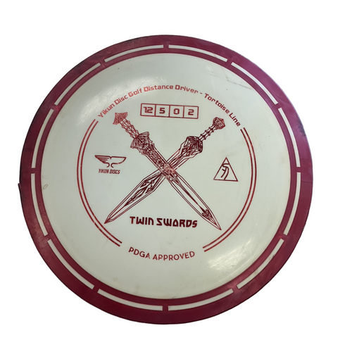 Vist Large View of Product Image Which is Used YIKUN TWIN SWORDS Disc Golf Driver White