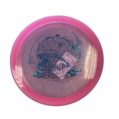 Vist Large View of Product Image Which is Used WILD DISC ANGLER Disc Golf Driver Pink