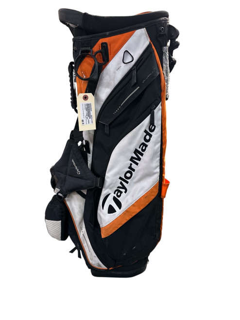 Vist Large View of Product Image Which is Used Taylormade STAND BAG Mens Stand Bag Black/Orange/White
