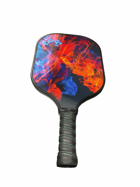 Vist Large View of Product Image Which is Used FIRE PADDLE Pickleball Racquet Orange