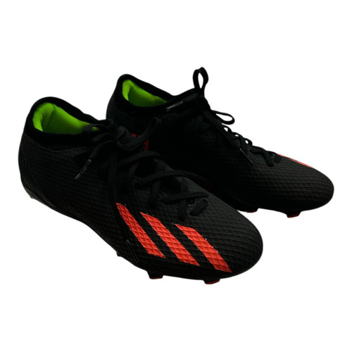 Vist Large View of Product Image Which is Used Adidas Soccer Cleats Black And Neon Green Senior 7