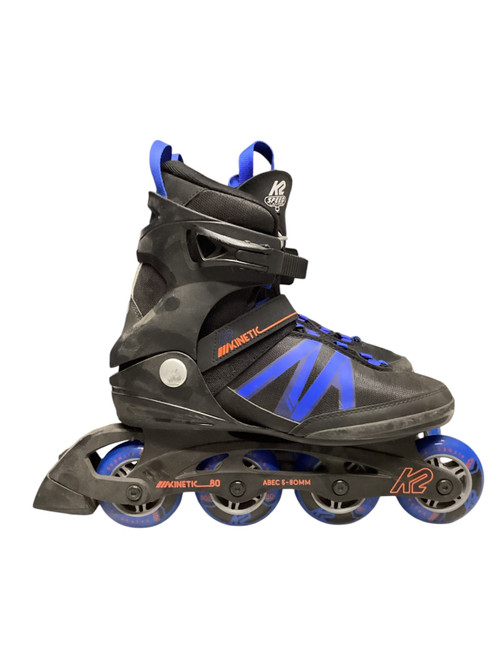 Vist Large View of Product Image Which is Used K2 SR INLINES KENETIC 80 Senior Rec Fitness Skates Black Senior 9