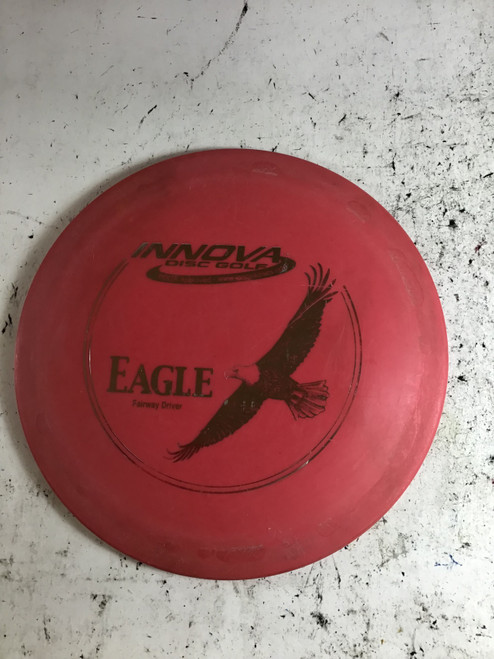 Vist Large View of Product Image Which is Used Innova DX EAGLE Disc Golf Driver Red 174g