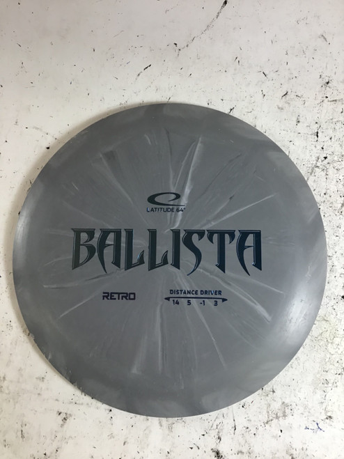 Vist Large View of Product Image Which is Used Latitude 64 RETRO BALLISTA Disc Golf Driver Grey 175g