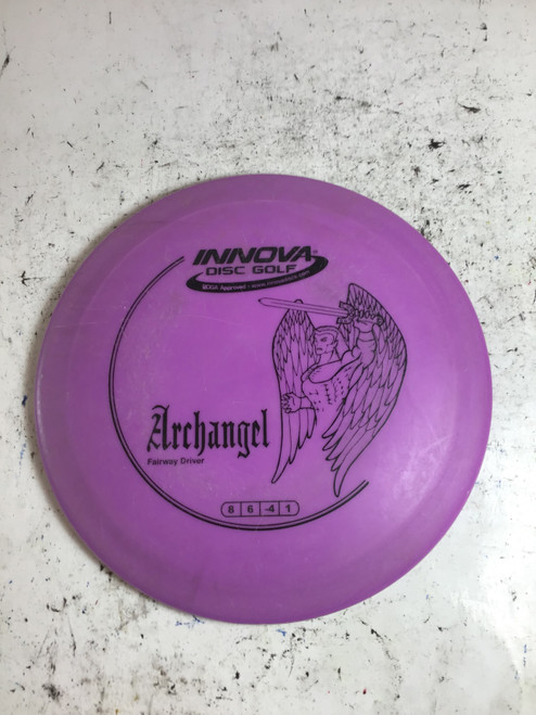 Vist Large View of Product Image Which is Used Innova DX ARCHANGEL Disc Golf Driver Purple 170g