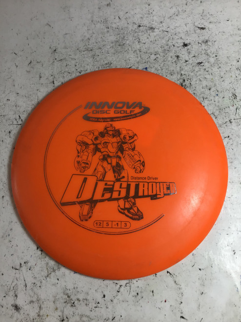 Vist Large View of Product Image Which is Used Innova DX DESTROYER Disc Golf Driver Orange 167g