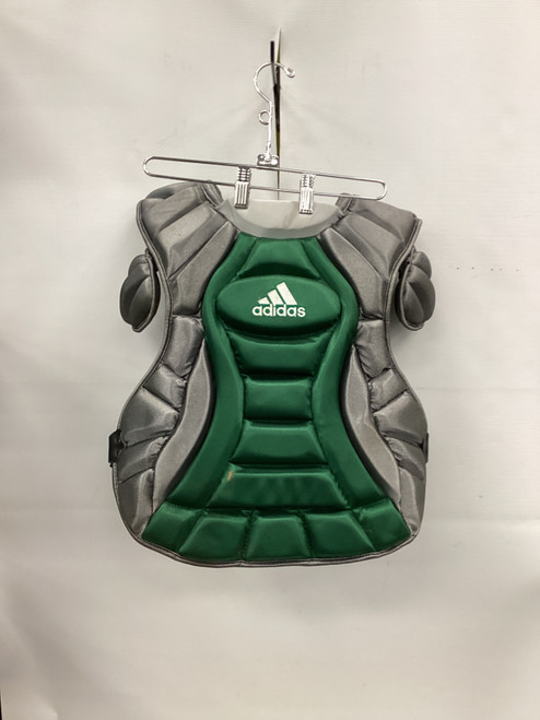 Vist Large View of Product Image Which is Used Adidas ADULT CHEST PROTECTOR Catchers Chest Protector Green Adult
