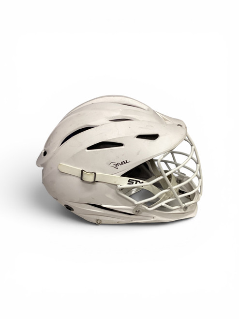 Vist Large View of Product Image Which is Used Schutt RIVAL Lacrosse Helmet White One Size