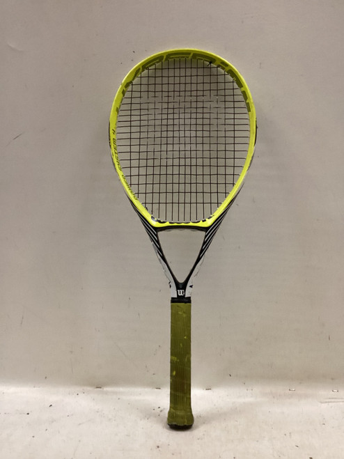 Vist Large View of Product Image Which is Used Wilson HYPERION POWER 4 Adult Tennis Racquet Yellow 4 3/8"