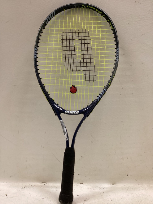 Vist Large View of Product Image Which is Used Prince ATTACK 23 Junior Tennis Racquet Navy Blue 23"
