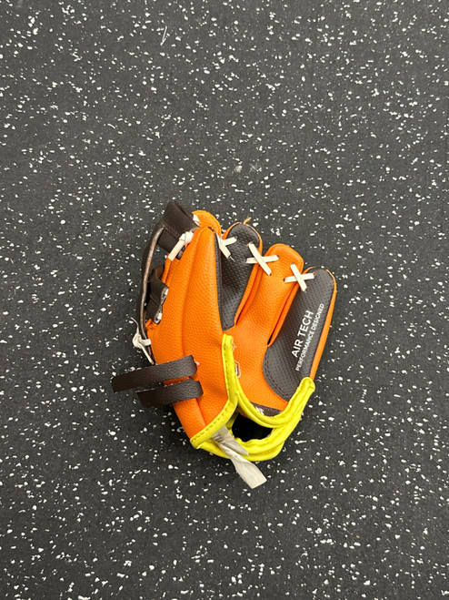 Vist Large View of Product Image Which is Used Franklin AIR TECH BB/SB Glove RH Throw Orange 8"