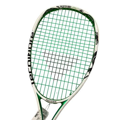 Vist Large View of Product Image Which is Used TECNIFIBRE SUPREME CALIBER 135 Adult Squash Racquet White Unknown