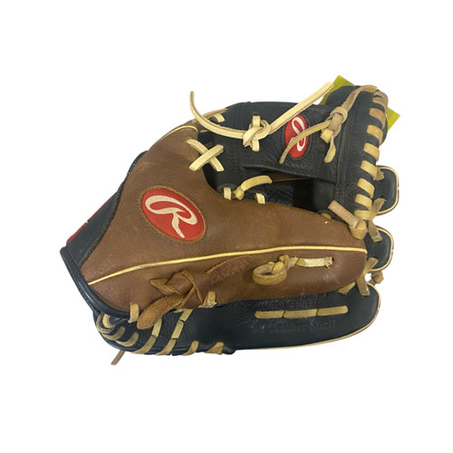Vist Large View of Product Image Which is Used Rawlings D112IBDBCPT BB/SB Glove RH Throw Brown 11 1/4"