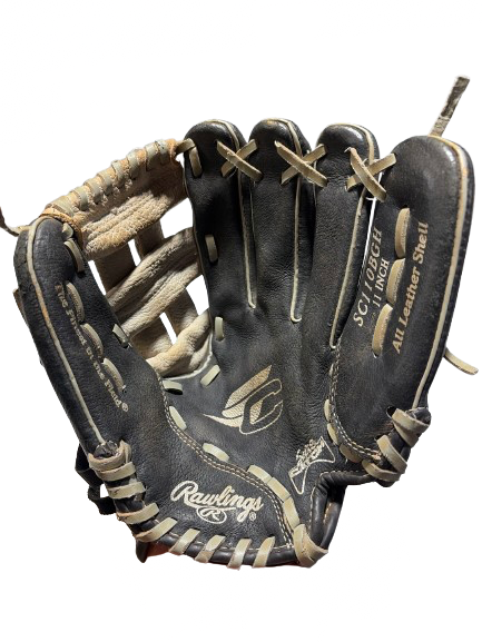 Vist Large View of Product Image Which is Used Rawlings ZERO SHOCK 11 IN RHT BB/SB Glove RH Throw Black 11"