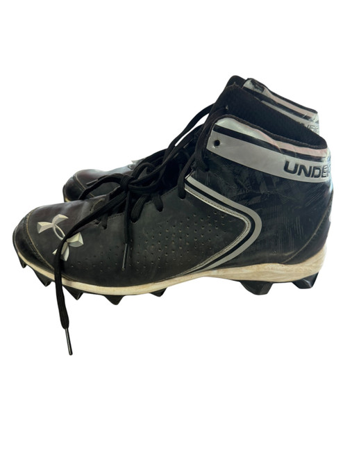 Vist Large View of Product Image Which is Used Under Armour Adult FB Cleats Black Senior 9