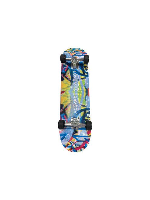 Vist Large View of Product Image Which is Used LOVE BRAVERY SKATEBOARD Complete Skateboard Royal Blue Regular