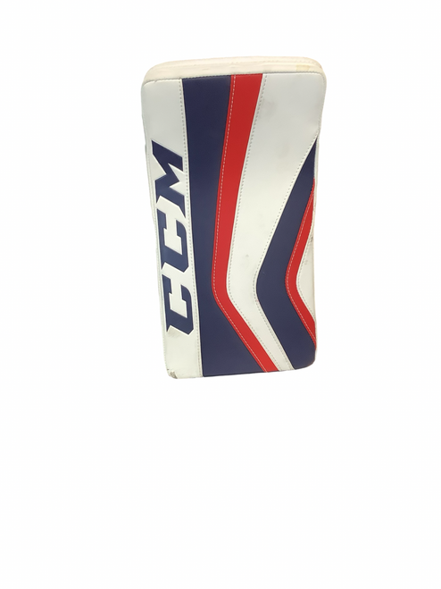 Vist Large View of Product Image Which is Used CCM REVO 597 Senior Goalie Blocker White