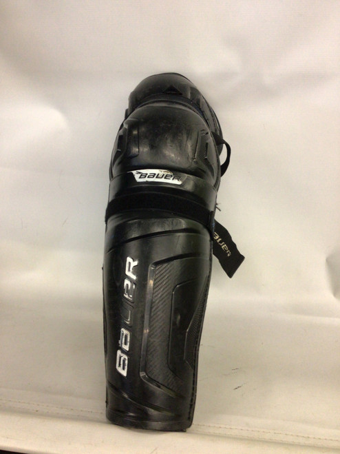 Vist Large View of Product Image Which is Used Bauer X SHIN GUARDS Senior Shin Guards Black 15"