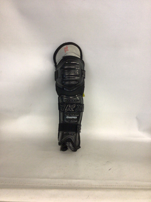 Vist Large View of Product Image Which is Used KNAPPER SHINGUARDS Senior Shin Guards Black 15"