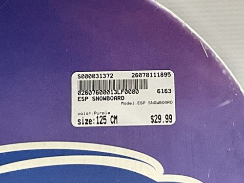 Vist Large View of Product Image Which is Used ESP SNOWBOARD Boys Board/Binding Purple 125 cm