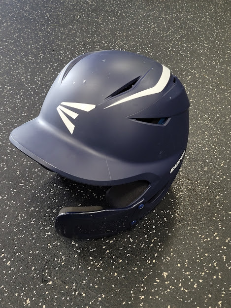 Vist Large View of Product Image Which is Used Easton Elite X JR Batting Helmet No Mask Navy Blue S/M