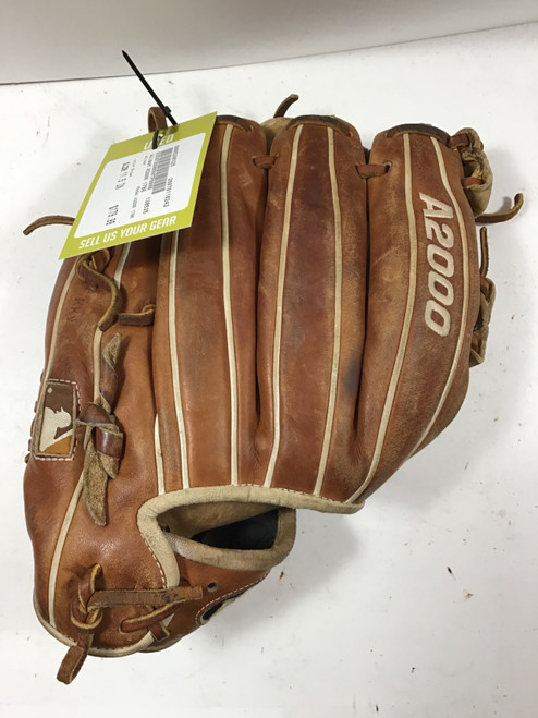 Vist Large View of Product Image Which is Used Wilson A2000 1786 BB/SB Glove RH Throw Brown 11 1/2"