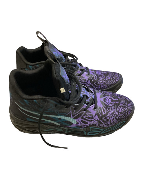 Vist Large View of Product Image Which is Used Puma Basketball Shoes M Purple Senior 12