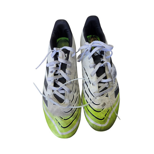 Vist Large View of Product Image Which is Used Adidas PREDATOR SOCCER CLEATS SZ9 Soccer Cleats White Senior 9