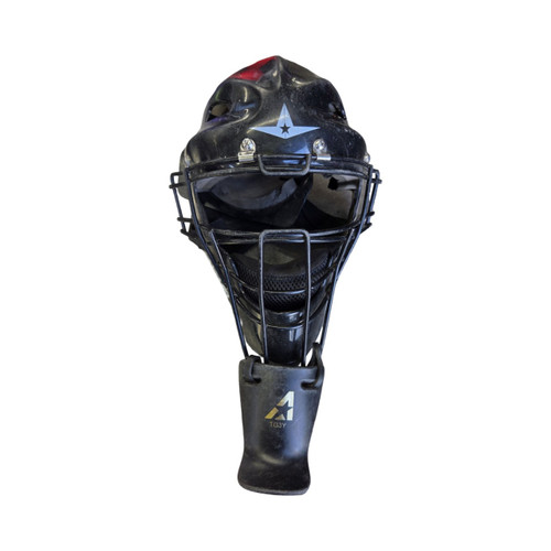 Vist Large View of Product Image Which is Used All-Star ADULT ADJ CATCHERS HELMET Catchers Helmet w/Mask Black One Size
