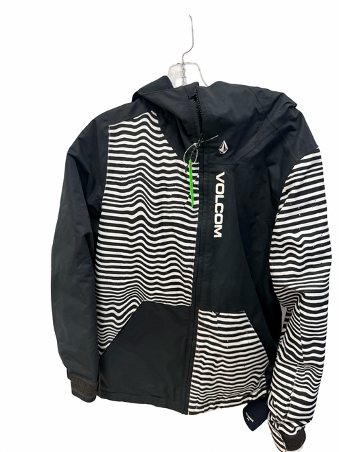 Vist Large View of Product Image Which is Used Volcom Youth 10K Snow Jacket Black LG (12)