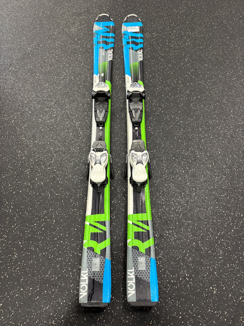 Vist Large View of Product Image Which is Used Volkl RTM JR Boys DH Ski/Binding Black 130 cm