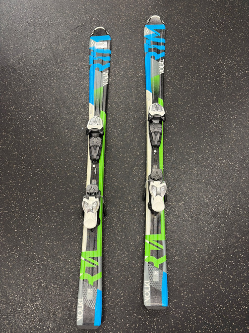 Vist Large View of Product Image Which is Used Volkl RTM JR Boys DH Ski/Binding Black 130 cm