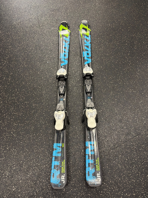 Vist Large View of Product Image Which is Used Volkl RTM JR Boys DH Ski/Binding Black 120 cm