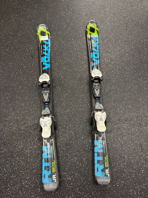 Vist Large View of Product Image Which is Used Volkl RTM JR Boys DH Ski/Binding Black 110 cm
