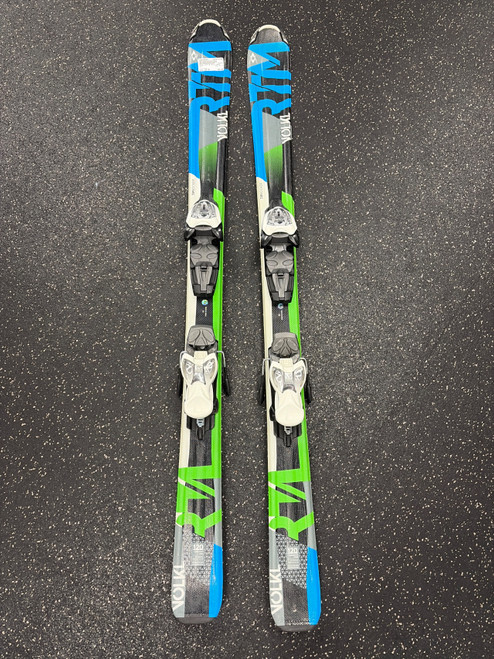 Vist Large View of Product Image Which is Used Volkl RTM JR Boys DH Ski/Binding Black 120 cm