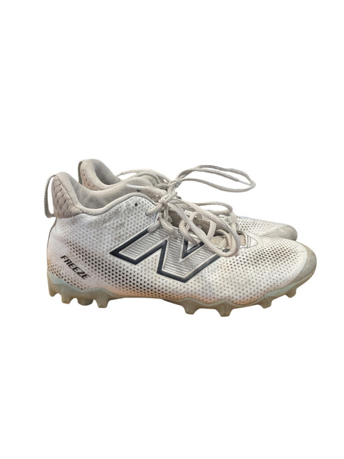 Vist Large View of Product Image Which is Used New Balance LAX Cleats Boys White Youth 06.0