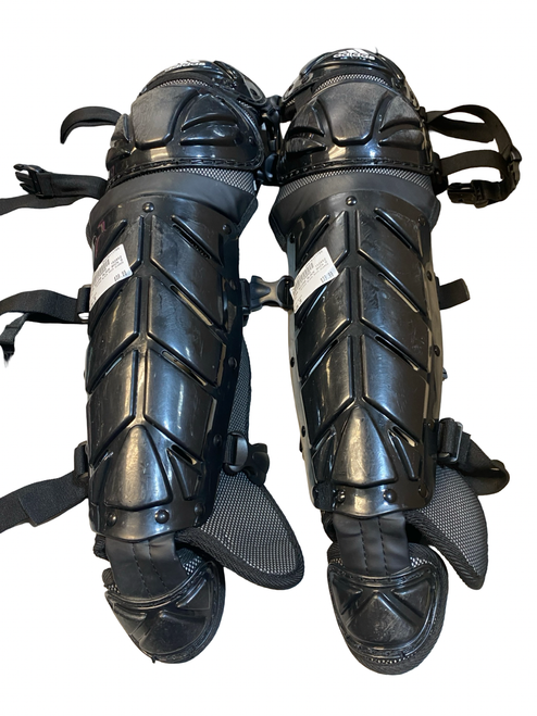 Vist Large View of Product Image Which is Used Adidas ADIDAS BLACK SHIN GUARDS Catchers Leg Guards Black Junior