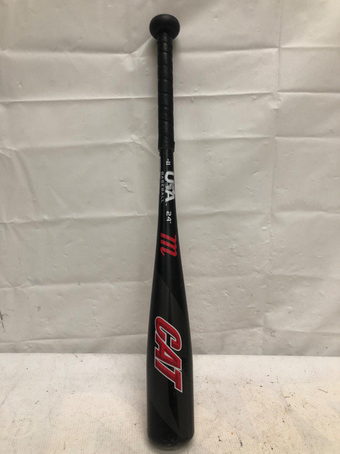 Vist Large View of Product Image Which is Used Marucci CAT TEEALL BB/SB T-Ball Bat Black 24"