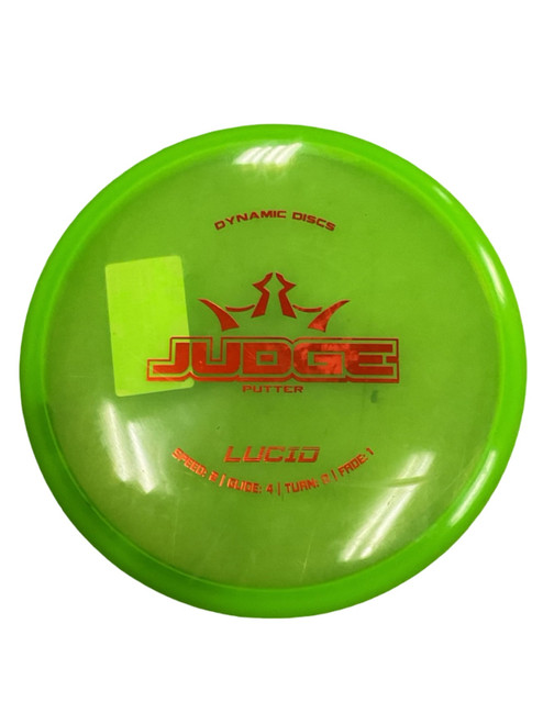Vist Large View of Product Image Which is Used Dynamic Discs LUCID JUDGE Disc Golf Putter Green 176g