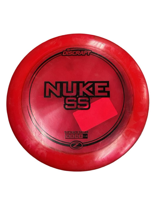 Vist Large View of Product Image Which is Used Discraft Z NUKE SS Disc Golf Driver Red 172g