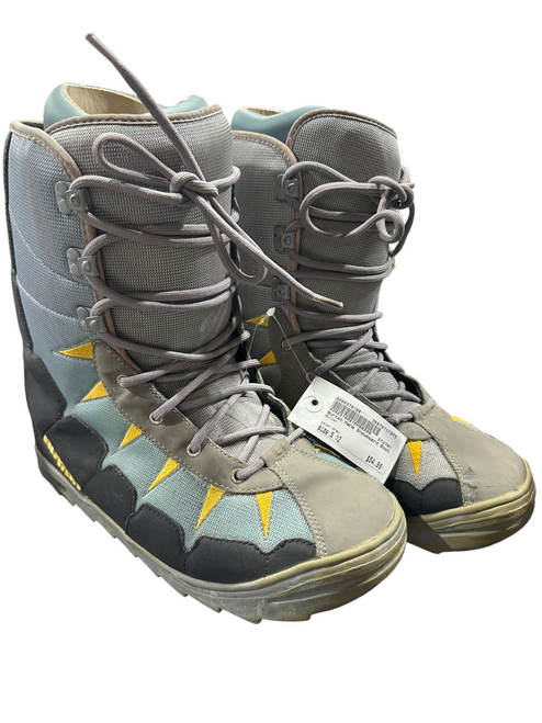 Vist Large View of Product Image Which is Used Burton Mens Snowboard Boots Grey Senior 12