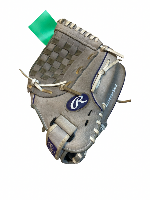 Vist Large View of Product Image Which is Used Rawlings SCSB125PU BB/SB Glove RH Throw Grey 12 1/2"